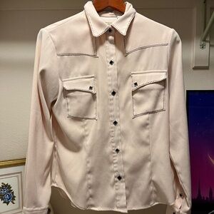Pink Roper snap shirt